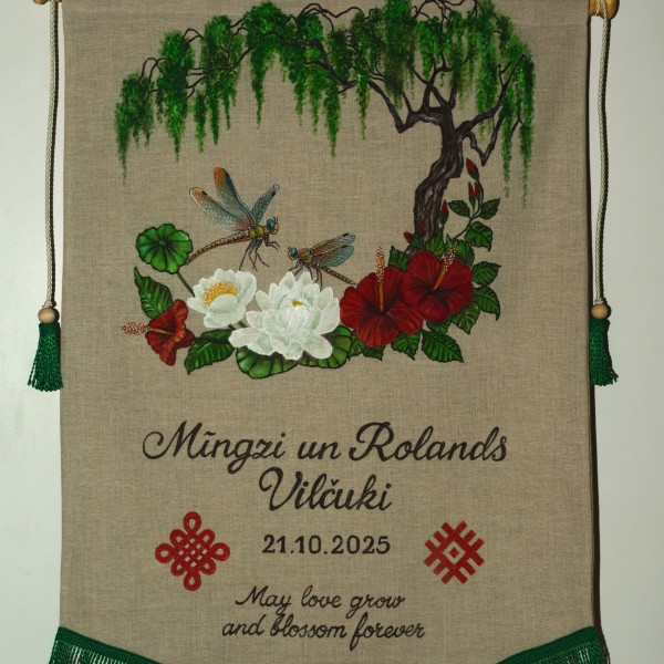 Kāzu karogs, Apgleznots kāzu karogs! Karogi!