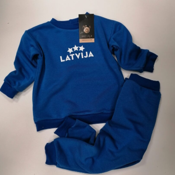 Zils džemperis un bikses.Latvija.86-116.izm.