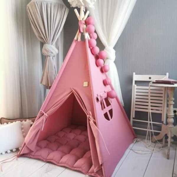 Dizaina vigvams/telts bērniem "Rabarberu uzpūtenis"