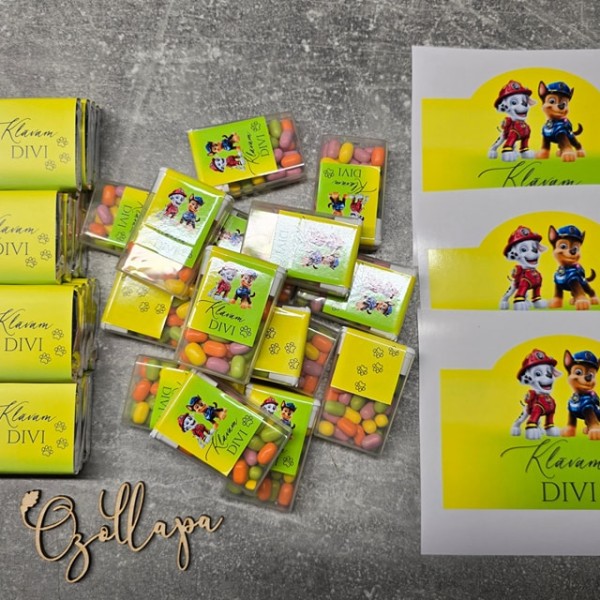 Personalizētas etiķetes, šokolādītes, konfektes