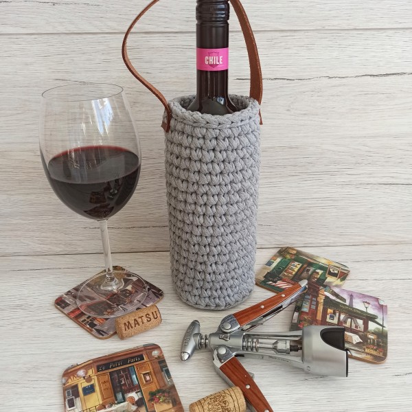 Dāvanu somiņa vīna pudelei