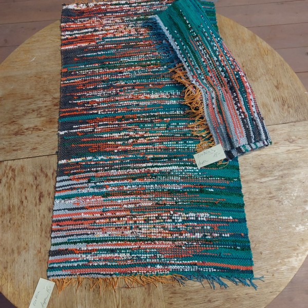 Lupatu deķis  zaļagani pelēkā pārejas