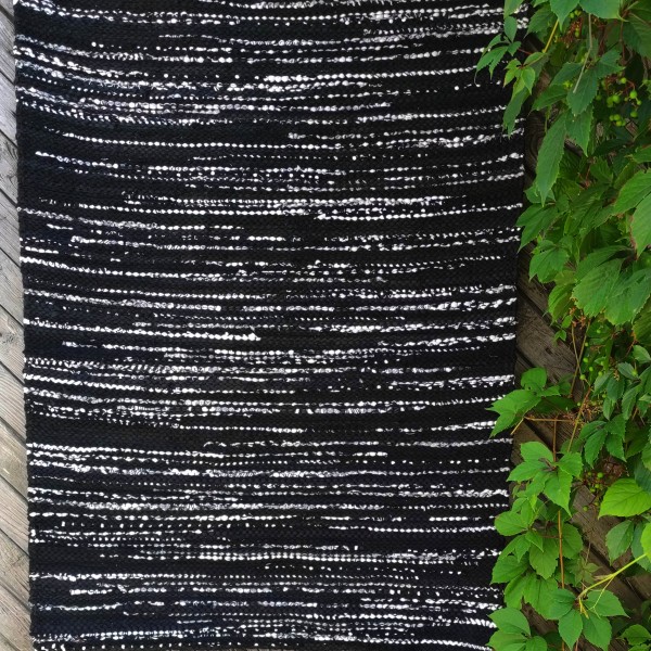Austs grīdas celiņš -,,black&white" melnbalts, 85cm x 160cm
