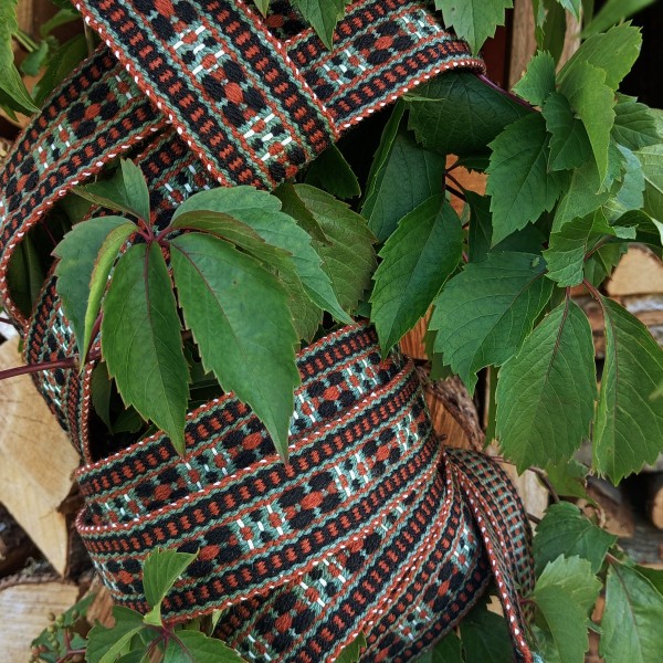 Mēru tautiskā ziedainā josta 3.5m