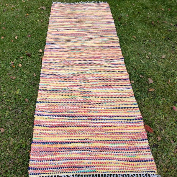 Garš austs kokvilnas paklājs ,,rudens" , izmērs-81 cm x 230 cm
