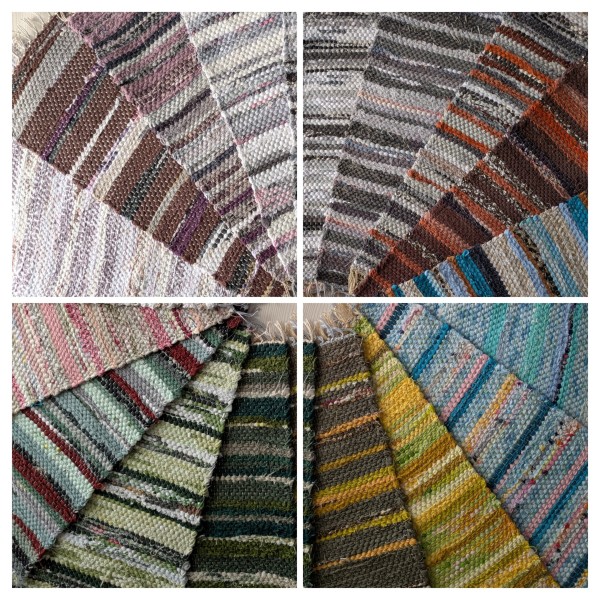 Trauku paliktņi - kokvilnas velkos kokvilnas un lina lentītes. Izmēri 29x 39 cm