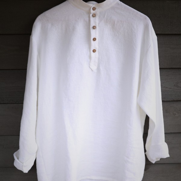 Balts lina krekls