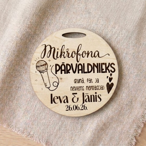 Kāzu amatu koka medaļas