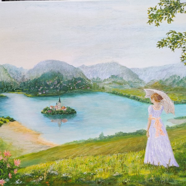 Glezna Saliņa ezerā