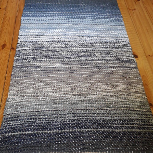 "Liedagā"- toņu pārejās austs paklājs- grīdas celiņš1.18m x 0.75m
