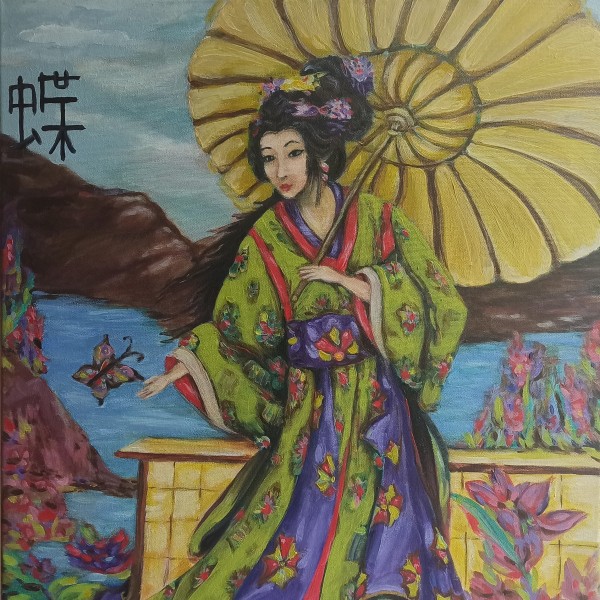 Eļļas glezna "Tauriņš" 50x70cm