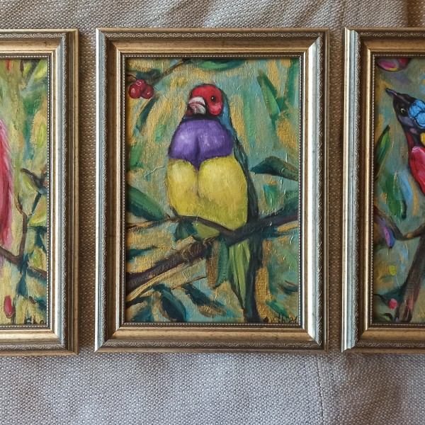 3 Eļļas gleznas 25x35cm
