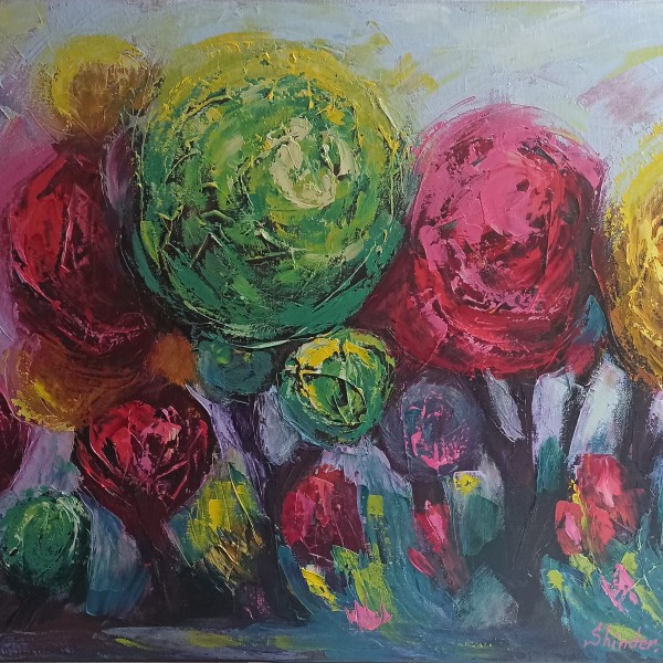 Eļļas glezna "Koki" 50x70cm
