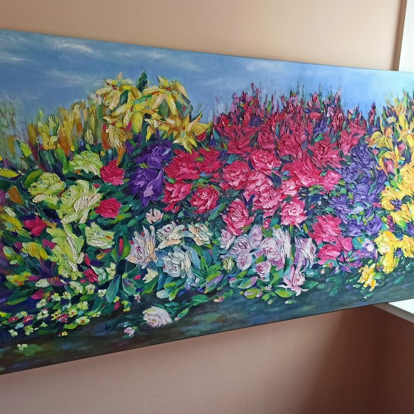 Liela Eļļas glezna 180x90cm "Rozes"