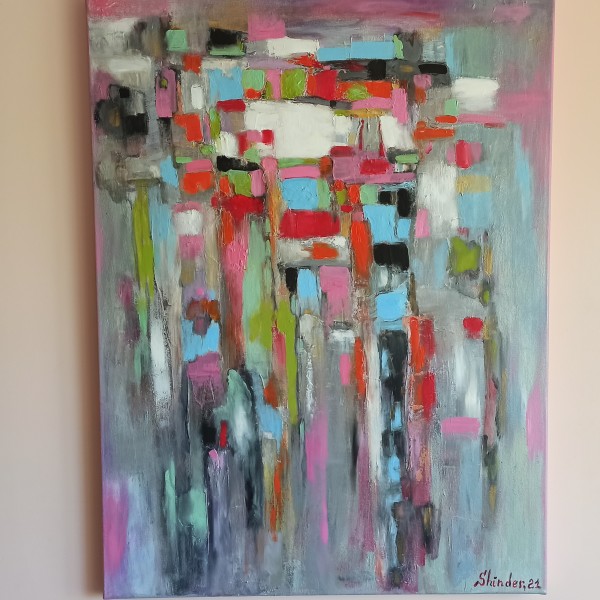 Eļļas glezna "Abstrakcija" 60x80cm