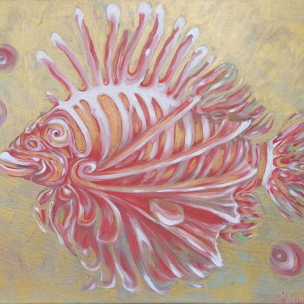 Eļļas glezna "Zivis" 50x70cm
