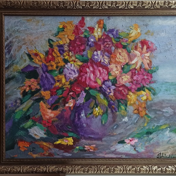 Eļļas glezna "Ziedi" 40x50cm
