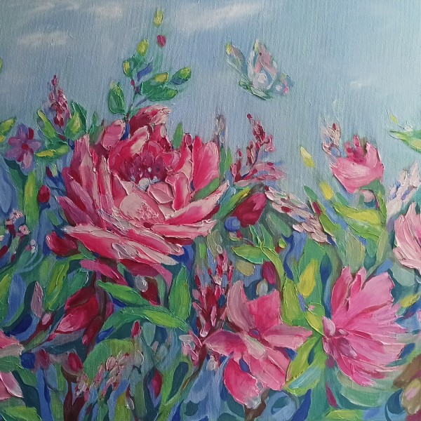 Eļļas glezna "Ziedi" 50x70cm