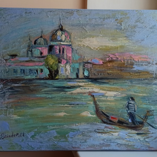 Eļļas glezna "Venēcija" 50x70cm