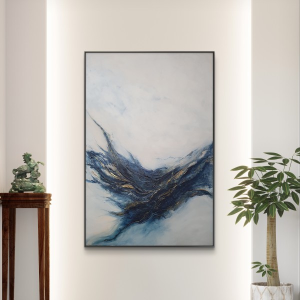 Stīlīga un grezna glezna "Birth of a Current" 120 cm x 80 cm