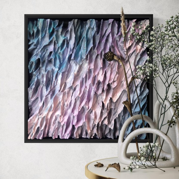 "Silence II" 50 x 50 cm in wood frame