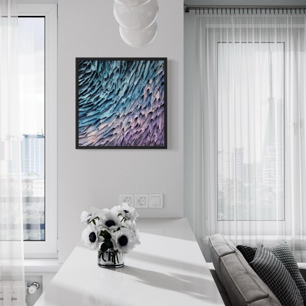 "Silence" 50 x 50 cm in wood frame