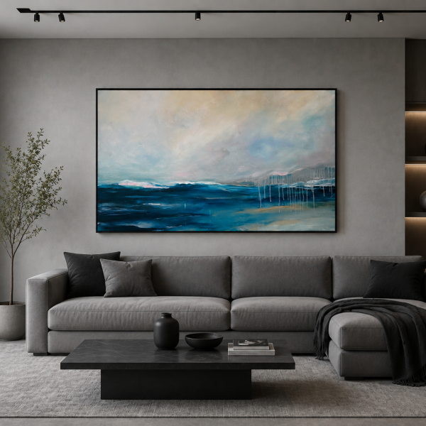 "Blue Tension" 120 x 70 cm