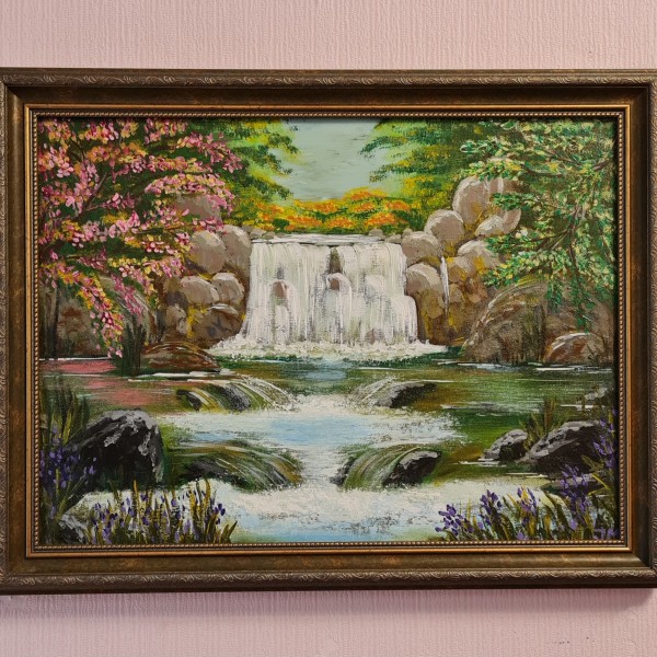 Glezna  30x40 ''Ūdenskritums''.