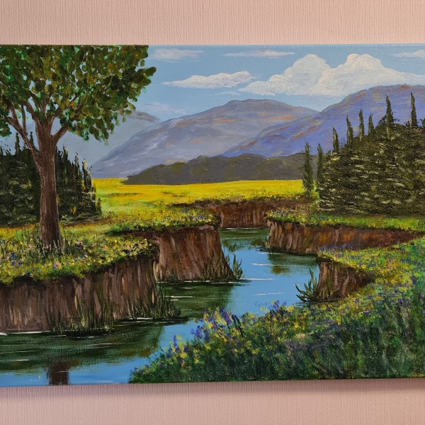 Glezna  50x70 ''Pie krasta''.