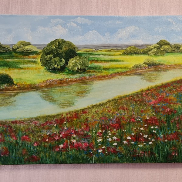 Glezna  50x70 ''Magones pie upes''.