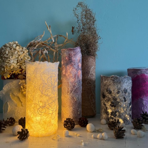 Filcēts izstrādājums "Noskaņu gaismiņa"